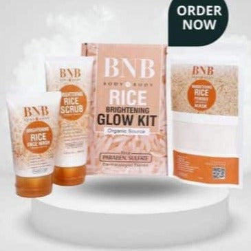 Bnb Whitening Rice Extract Bright & Glow Kit (with Box)