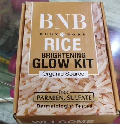 Bnb Whitening Rice Extract Bright & Glow Kit (with Box)