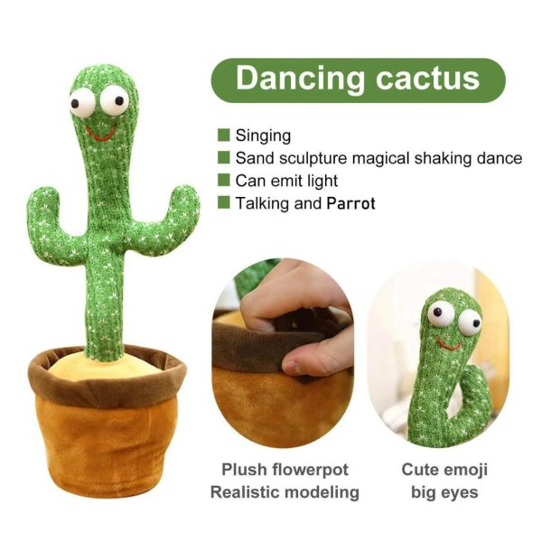 Dancing, Talking Cactus | Tree Cactus Plush Toy For Children, Kids Or Toddlers