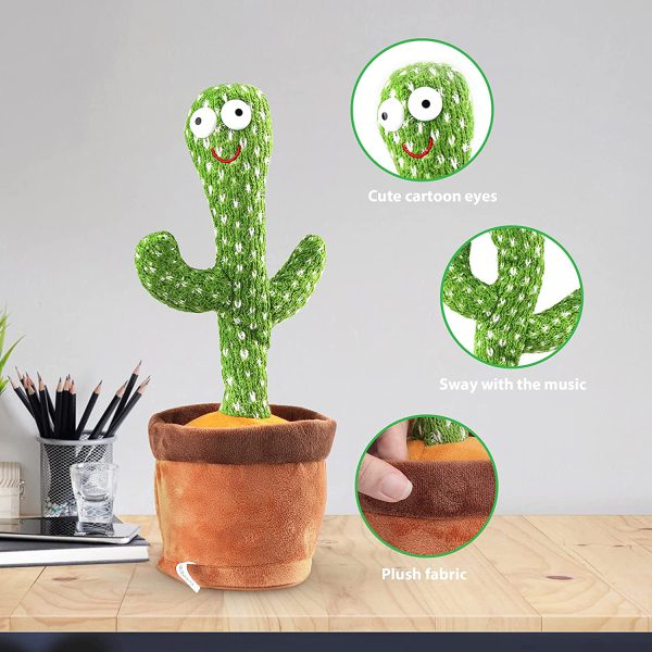 Dancing, Talking Cactus | Tree Cactus Plush Toy For Children, Kids Or Toddlers